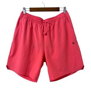 Bonobos Fielder Swim Trunks Mens Medium UPF 50 Quick Dry Hot Coral‎ Fish Print